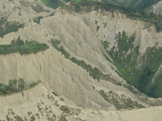 Calanchi, formazioni argillose nel Lazio
