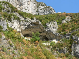 The cave where Valadier temple is located