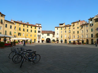 Amphitheater square in Lucca
