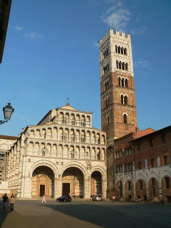 A cathedral in Lucca