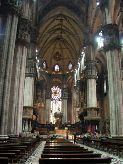 Navata centrale del Duomo di Milano