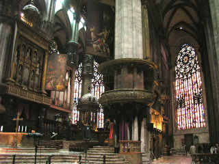 Il Duomo di Milano dall'interno