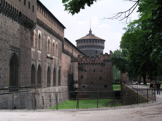 Il castello Sforzesco a Milano