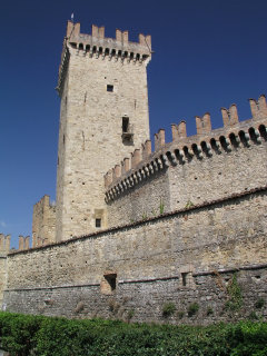 Castle of Vigoleno in northen Italy