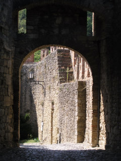 The entrance to the town