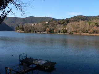 Piediluco lake near Terni, Umbria, Italy