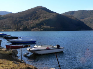 Piediluco lake near Terni, Umbria, Italy