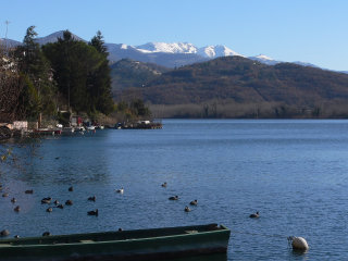 Piediluco lake near Terni, Umbria, Italy