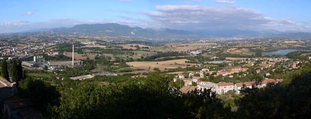 Panorama of Terni seen from Narni