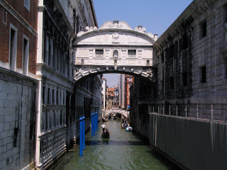 Sospiri bridge in Venice